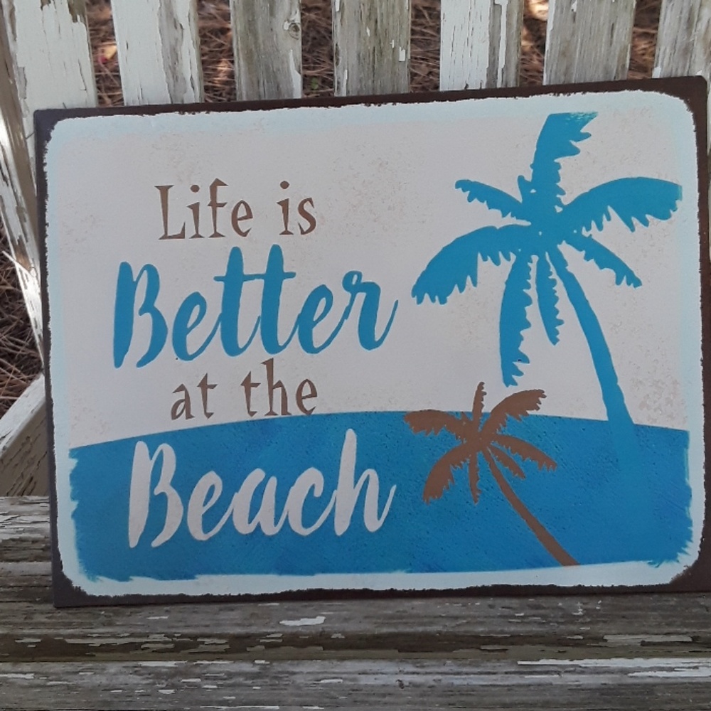 Beach Metal sign